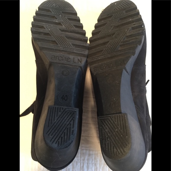 Arche black nubuck lace up bootie. - Picture 6 of 8